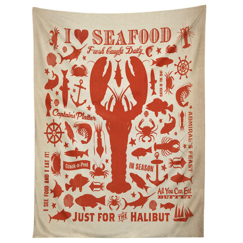 Anderson Design Group Lobster Pattern Tapestry