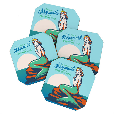 Anderson Design Group Mermaid In A Previous Life Coaster Set