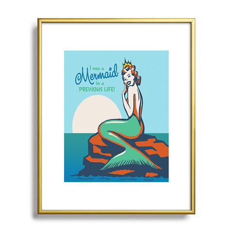 Anderson Design Group Mermaid In A Previous Life Metal Framed Art Print
