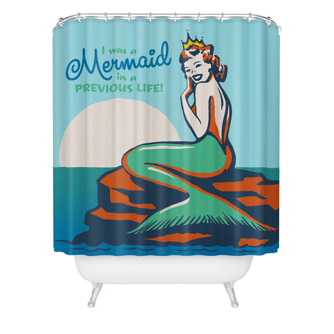 Anderson Design Group Mermaid In A Previous Life Shower Curtain