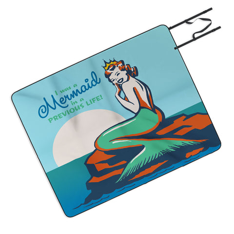 Anderson Design Group Mermaid In A Previous Life Picnic Blanket