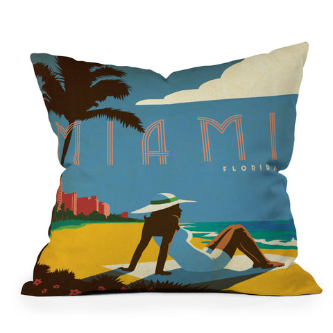 Anderson Design Group Miami Outdoor Throw Pillow