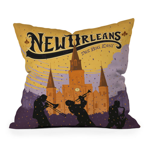 Anderson Design Group New Orleans 1 Outdoor Throw Pillow