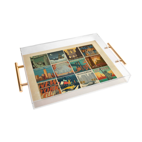 Anderson Design Group New York City Multi Image Print Acrylic Tray