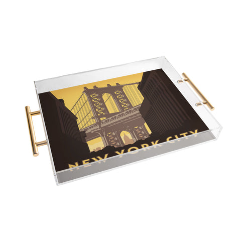 Anderson Design Group NYC Manhattan Bridge Acrylic Tray