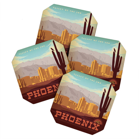 Anderson Design Group Phoenix Coaster Set