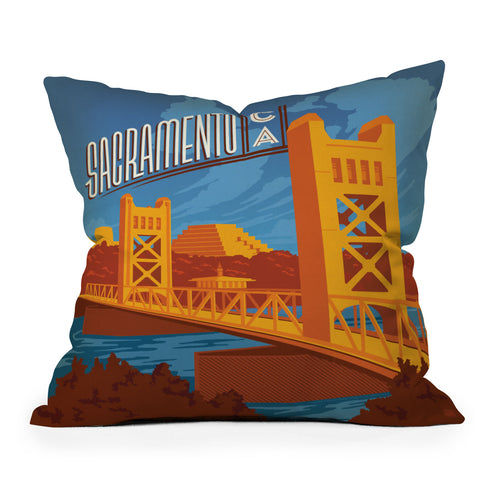 Anderson Design Group Sacramento Outdoor Throw Pillow
