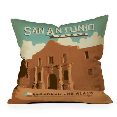 Anderson Design Group San Antonio Outdoor Throw Pillow