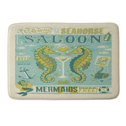 Anderson Design Group Seahorse Saloon Memory Foam Bath Mat