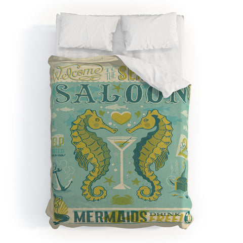 Anderson Design Group Seahorse Saloon Duvet Cover