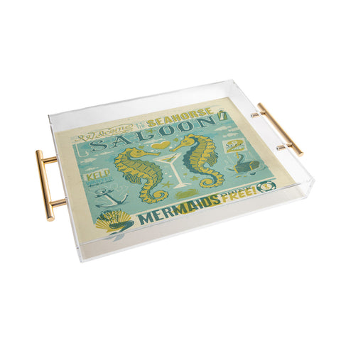 Anderson Design Group Seahorse Saloon Acrylic Tray