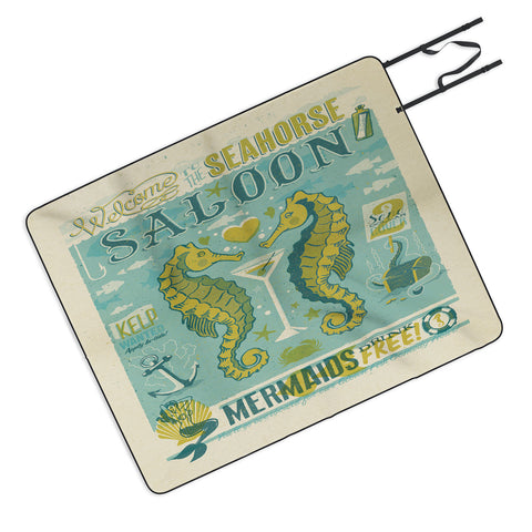 Anderson Design Group Seahorse Saloon Picnic Blanket