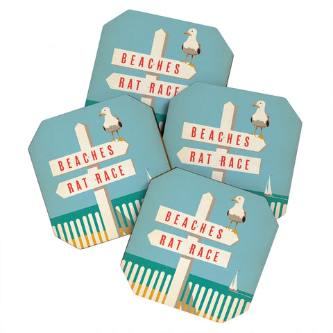 Anderson Design Group Sign Post Coaster Set