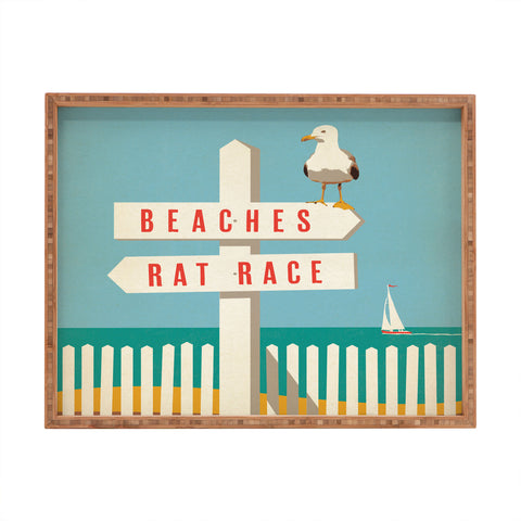 Anderson Design Group Sign Post Rectangular Tray