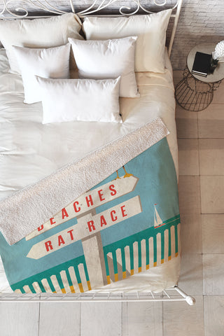 Anderson Design Group Sign Post Fleece Throw Blanket