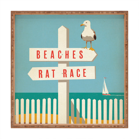 Anderson Design Group Sign Post Square Tray