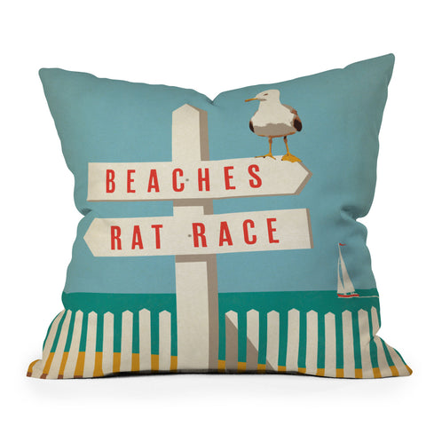 Anderson Design Group Sign Post Throw Pillow