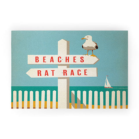 Anderson Design Group Sign Post Welcome Mat