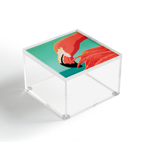 Anderson Design Group Tropical Flamingo Acrylic Box