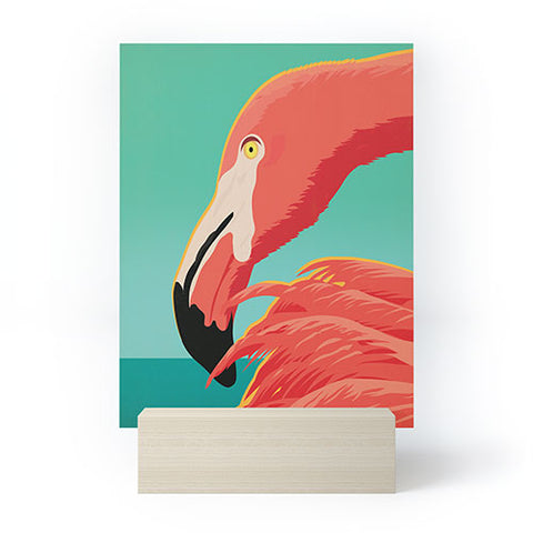 Anderson Design Group Tropical Flamingo Mini Art Print