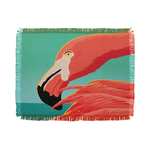 Anderson Design Group Tropical Flamingo Throw Blanket