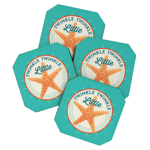 Anderson Design Group Twinkle Twinkle Little Star Coaster Set
