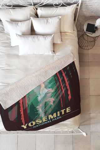 Anderson Design Group Yosemite National Park Fleece Throw Blanket