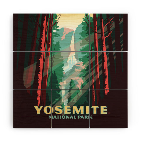 Anderson Design Group Yosemite National Park Wood Wall Mural