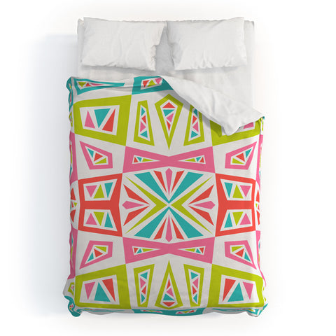 Andi Bird Checkmate Kaleidoscope Duvet Cover