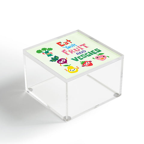 Andi Bird Eat Your Fruit and Veggies Acrylic Box