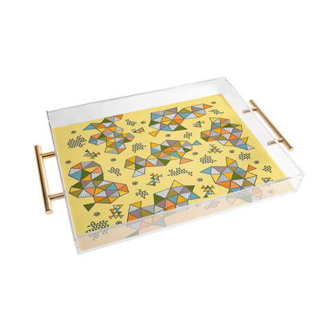 Andi Bird Edgewise Maize Acrylic Tray