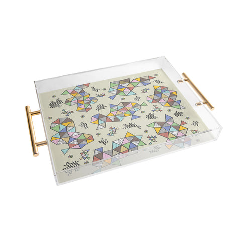 Andi Bird Edgewise Wheat Acrylic Tray