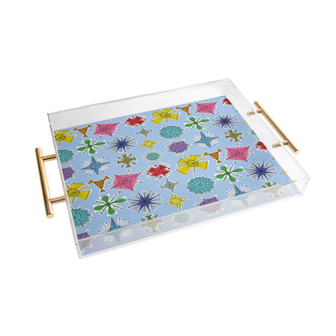 Andi Bird Geos Retro Sky Acrylic Tray
