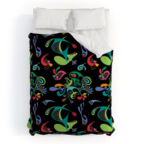 Andi Bird Justice black Duvet Cover