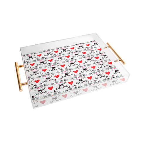 Andi Bird Kitten Love Acrylic Tray