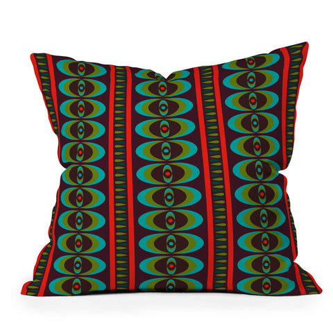 Andi Bird Primitive Beat Morocco Outdoor Throw Pillow
