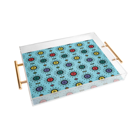 Andi Bird Retro Starlight Turquoise Acrylic Tray