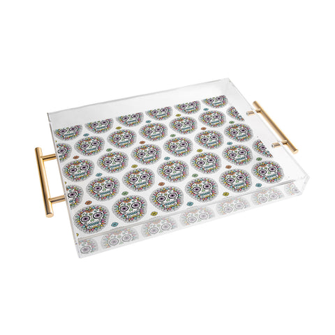 Andi Bird Sugar Skull Hero Acrylic Tray