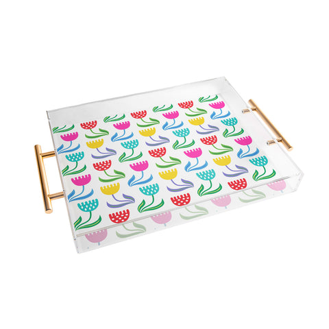 Andi Bird Tulip Joy Acrylic Tray