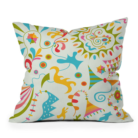 Andi Bird Upbeat Outdoor Throw Pillow