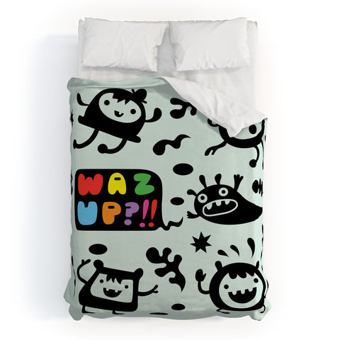 Andi Bird Waz Up Duvet Cover