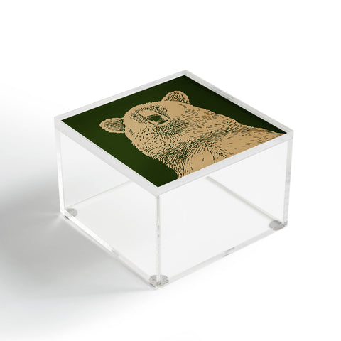 Andrew Henry Kodiak Bear Acrylic Box