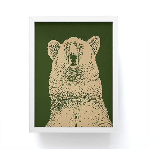 Andrew Henry Kodiak Bear Framed Mini Art Print