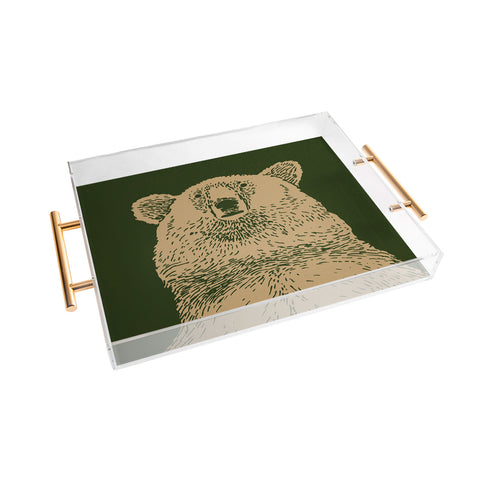 Andrew Henry Kodiak Bear Acrylic Tray