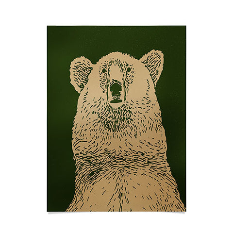Andrew Henry Kodiak Bear Poster