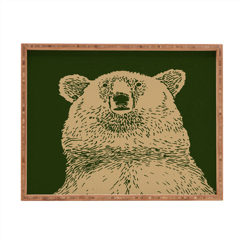 Andrew Henry Kodiak Bear Rectangular Tray