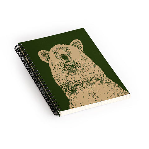 Andrew Henry Kodiak Bear Spiral Notebook