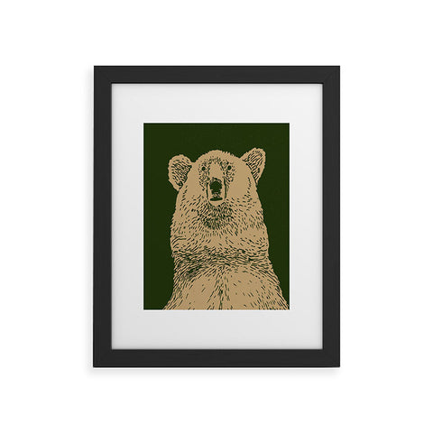 Andrew Henry Kodiak Bear Framed Art Print