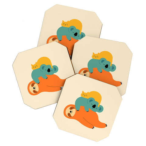 Andy Westface Being Lazy Coaster Set