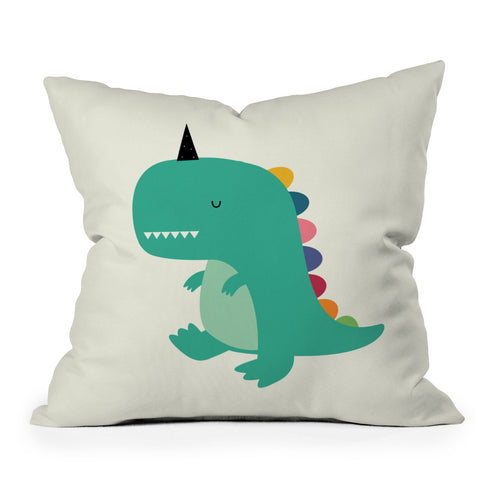 Andy Westface Dinocorn Outdoor Throw Pillow